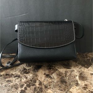 Vintage Brighton Croc- Embossed Cross-body